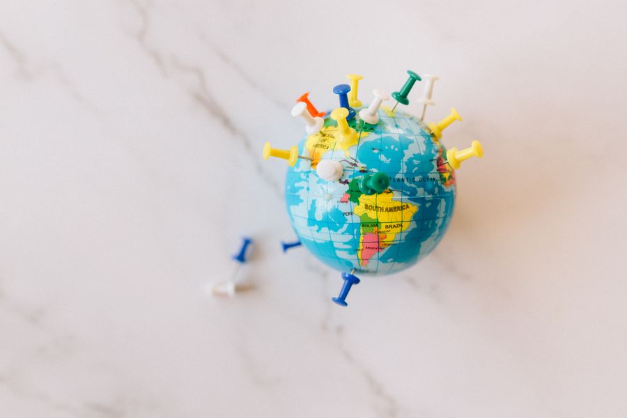 world map global connectivity
