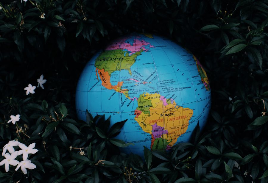 world map global connectivity