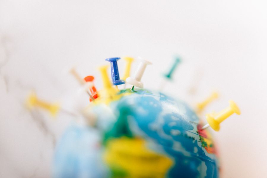 world map global connectivity