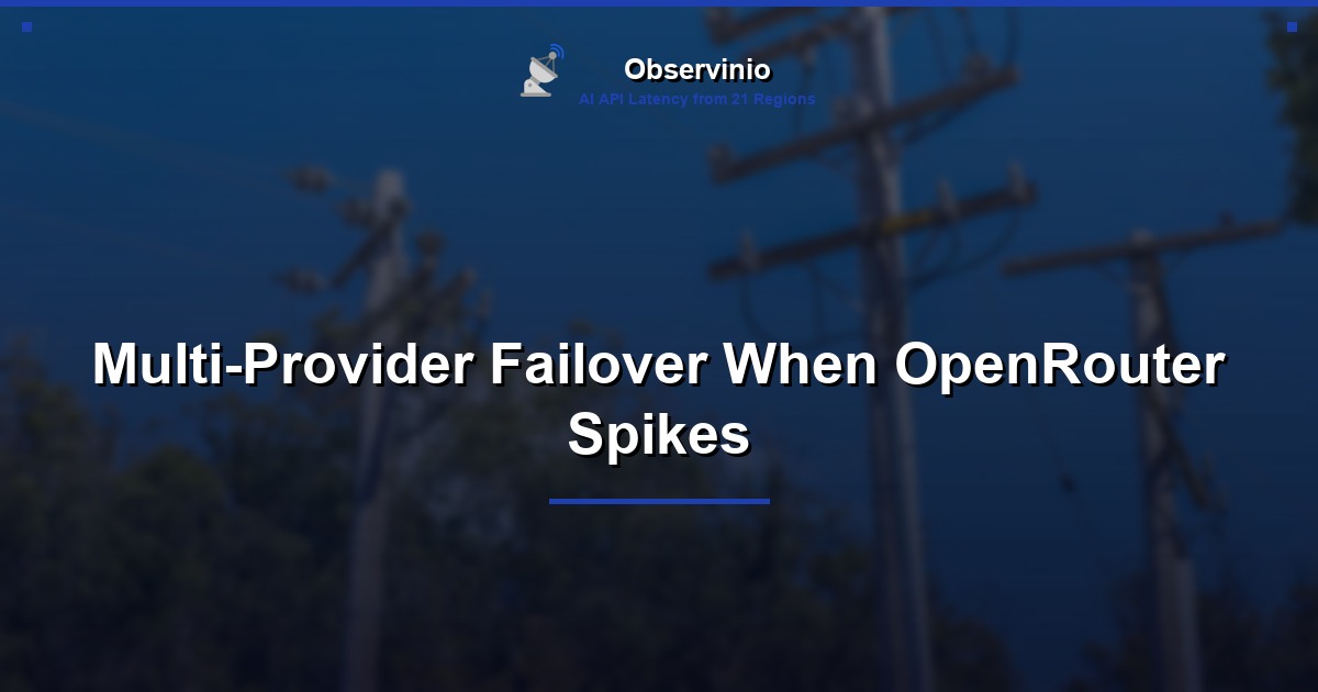 Multi-Provider Failover When OpenRouter Spikes