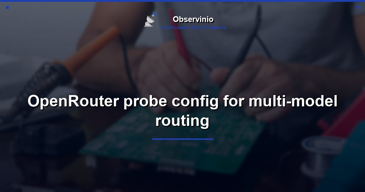 OpenRouter probe config for multi-model routing