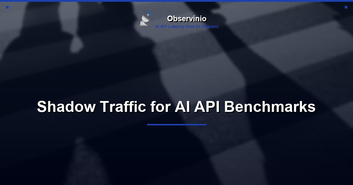 Shadow Traffic for AI API Benchmarks